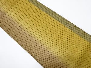 縞に抽象模様織り出し袋帯